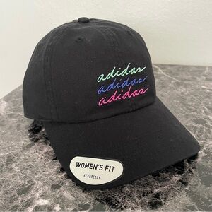 Adidas Women’s Saturday 2.0 Plus Hat Aeroready Hat Tricolor Logo Adjustable NEW